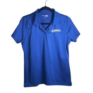 Oreo CornerStone Polo Shirt Women's Size Medium Crew Branding Advertising Staff